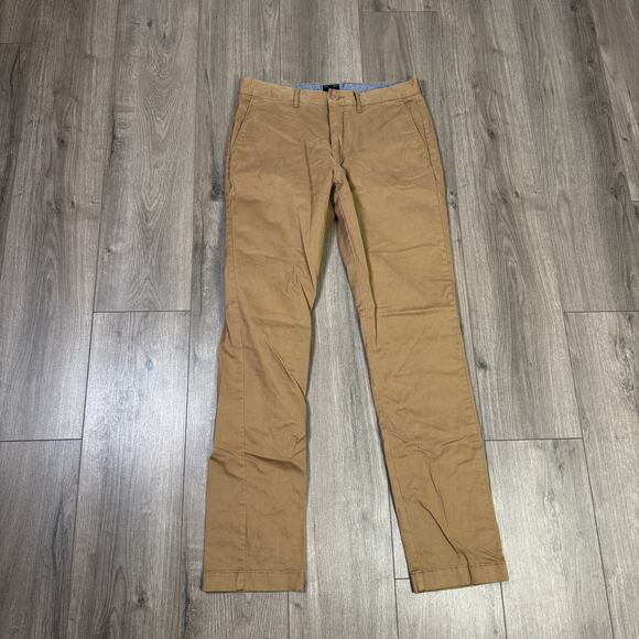 J.Crew 1040 Athletic Tapered-Fit Tech Pants Mens W32 L34 Brown Performance AU209 - Picture 5 of 10